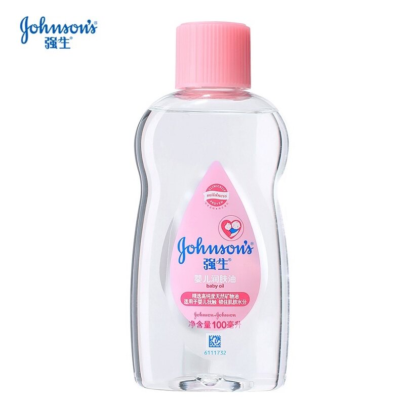 强生婴儿油宝宝抚触油新生儿身体油去垢用身体润肤油宝宝按摩精油 28.01元