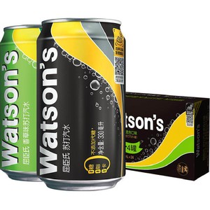 屈臣氏苏打水汽水混合装原味香草口味整箱气泡水碳酸饮料聚会调饮