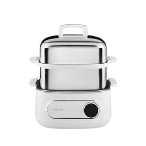 飞利浦电蒸锅多功能家用2026新款可定时三层炖蒸煮一体多层不锈钢