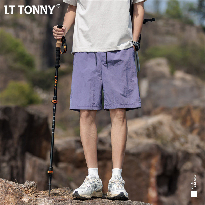 潮牌I.T TONNY夏季男士宽松休闲短裤潮牌百搭五分裤潮流裤子XL 59.8元