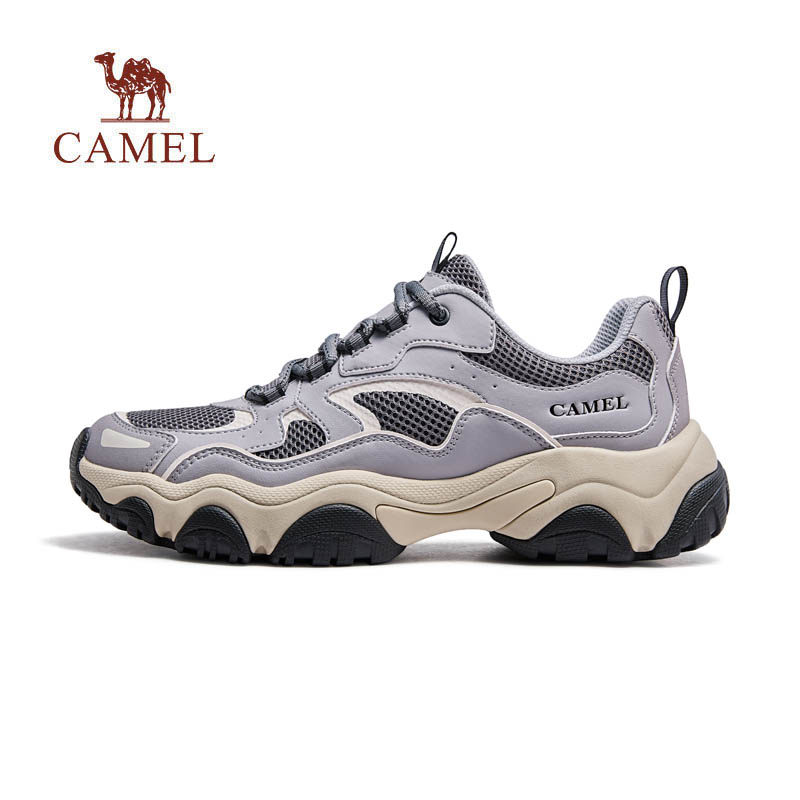 骆驼男鞋2026夏季新款透气复古百搭软弹耐磨增高城市户外老爹鞋 199元