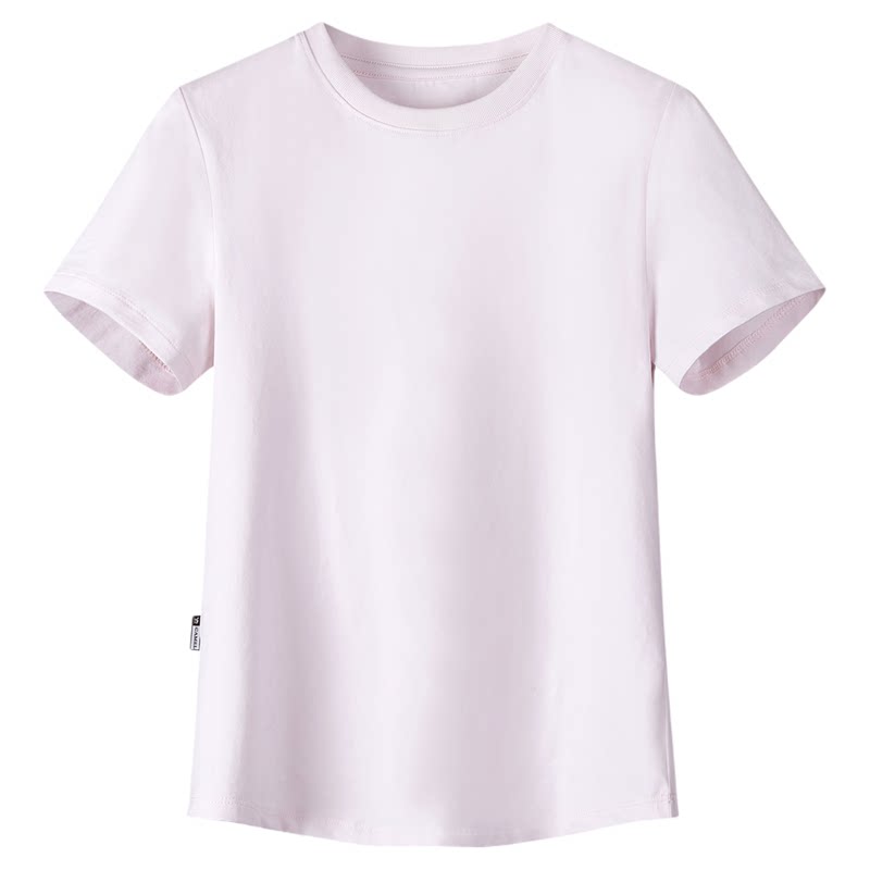 骆驼短袖T恤女正肩T神纯色半袖体恤冰感短款打底弹力修身显瘦上衣 59元