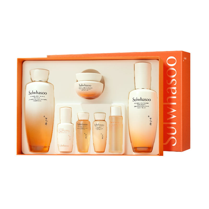 【官方正品】雪花秀滋盈琉光润颜水乳套装护肤礼盒修护保湿 479元