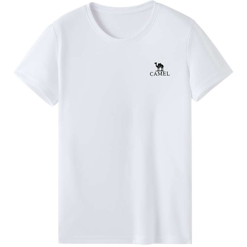 骆驼短袖T恤女2026夏季新款速干透气圆领运动情侣半袖纯色体恤男 89元