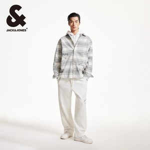 【精选】杰克琼斯外套合集男装春季字母刺绣背后印花衣身格纹宽松