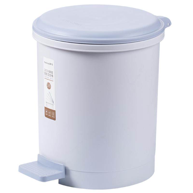 茶花垃圾桶家用客厅脚踏式带盖大号厨房卫生间垃圾桶厕所简约脚踩 26.9元