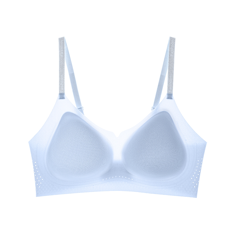 猫人内衣女夏季凉感冰丝2026粉底液无痕薄款聚拢细肩带透气文胸罩 34元