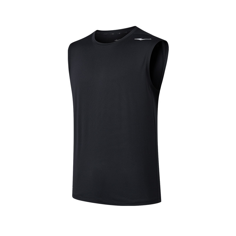 鸿星尔克速干背心男夏季新款男士运动服健身跑步冰丝短袖t恤坎肩 44元