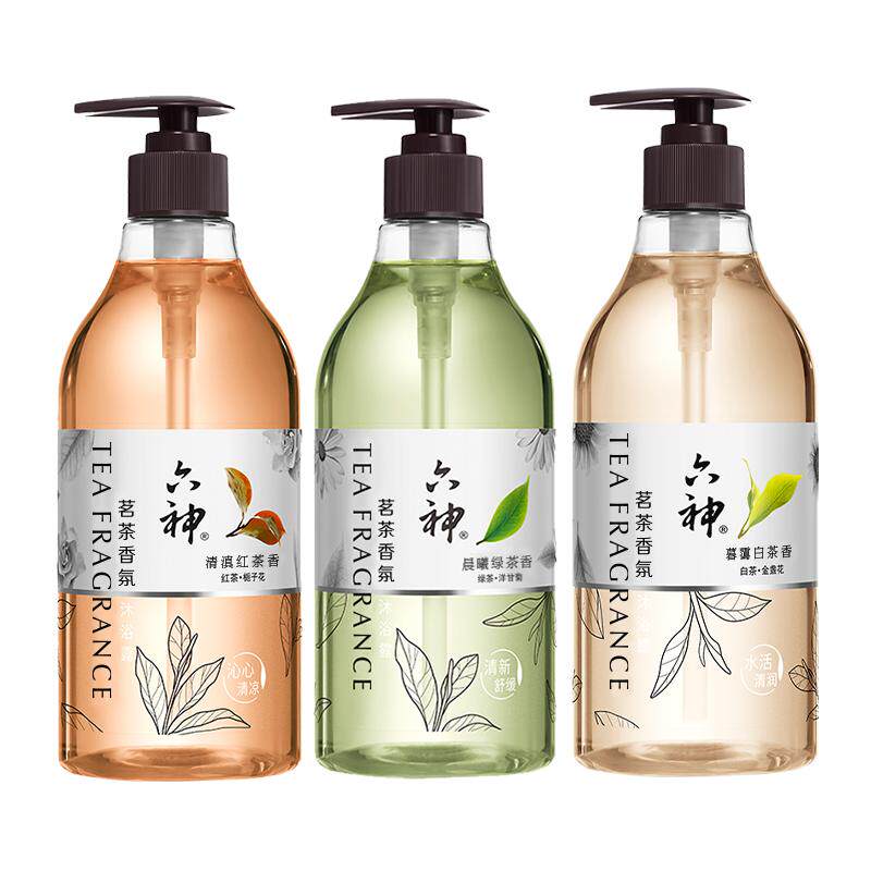 六神沐浴露茗茶植萃舒缓保湿持久留香清雅茶香475ml 17.33元