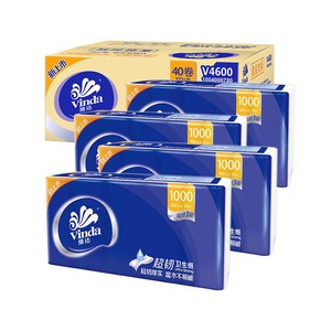 【孙颖莎推荐】维达超韧无芯卷纸纸巾卫生纸家用实惠整箱装
