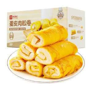 良品铺子蛋皮肉松卷整箱早餐食品糕点心面包吐司办公室休闲零食