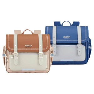 [卡拉羊剑桥包]小学生初中生6维防下坠减负护脊书包大容量轻便