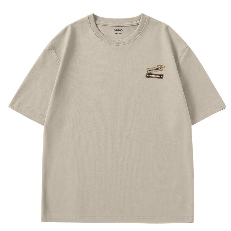 班尼路纯棉短袖男款夏季新款宽松t恤男机能风工装潮流男士上衣服A 59元