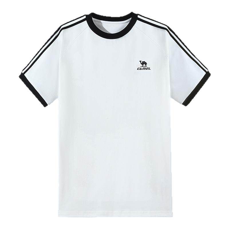 热巴同款骆驼纯棉短袖柔棉T神夏季美式复古宽松运动T恤上衣体恤女 79元