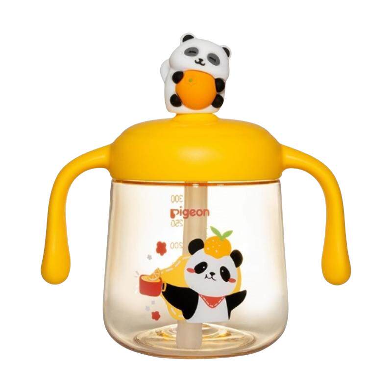 Pigeon贝亲婴儿童宝宝喝水喝奶双吸管直饮水杯PPSU牛奶杯 124元