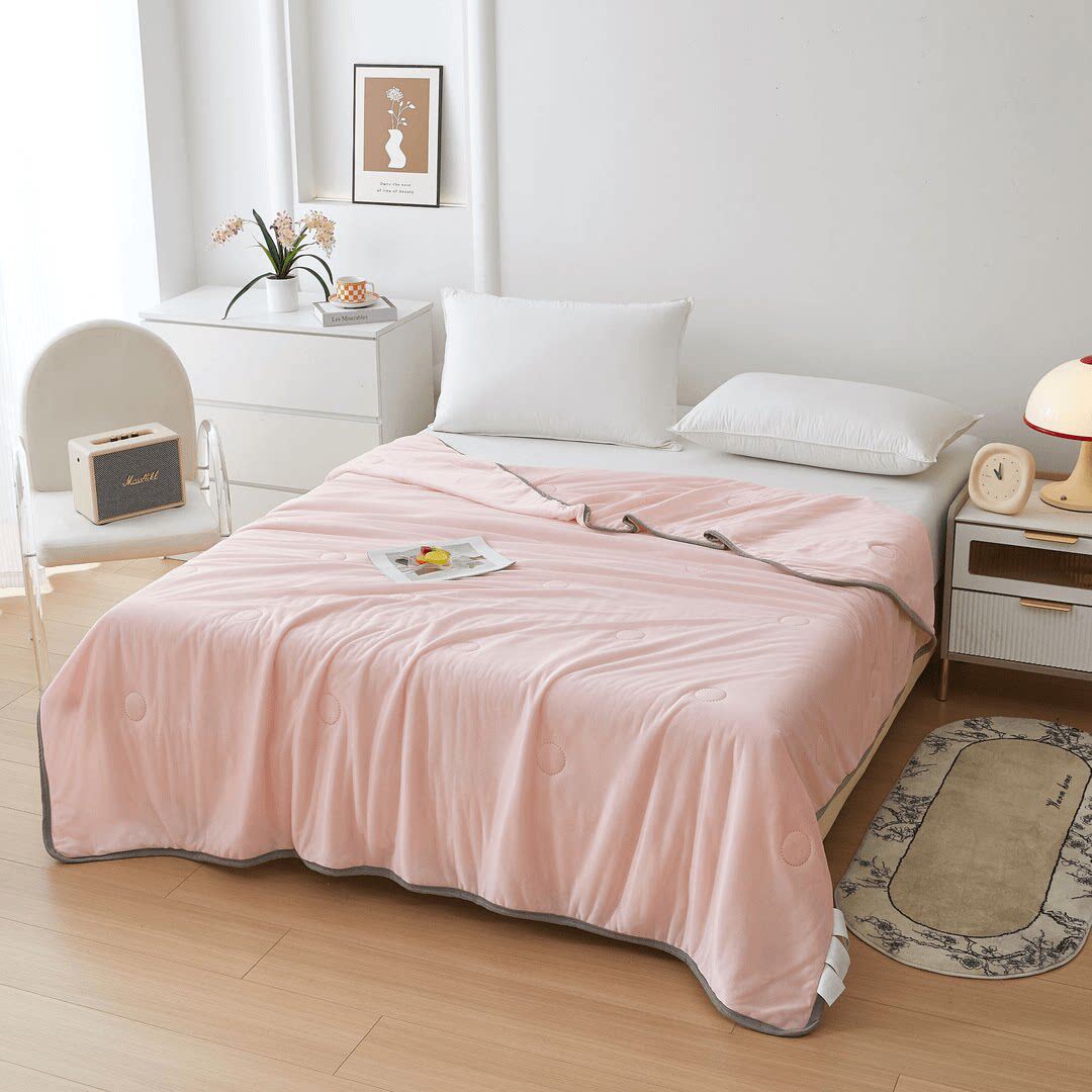 网红爆款凉感丝冰淇淋轻奢风冰丝凉感空调被夏凉被学生被双人被 39.9元