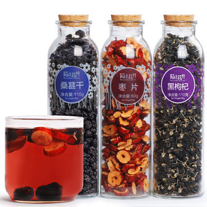 【旗舰店】陌上花开 黑枸杞桑葚红枣 3罐装共300g