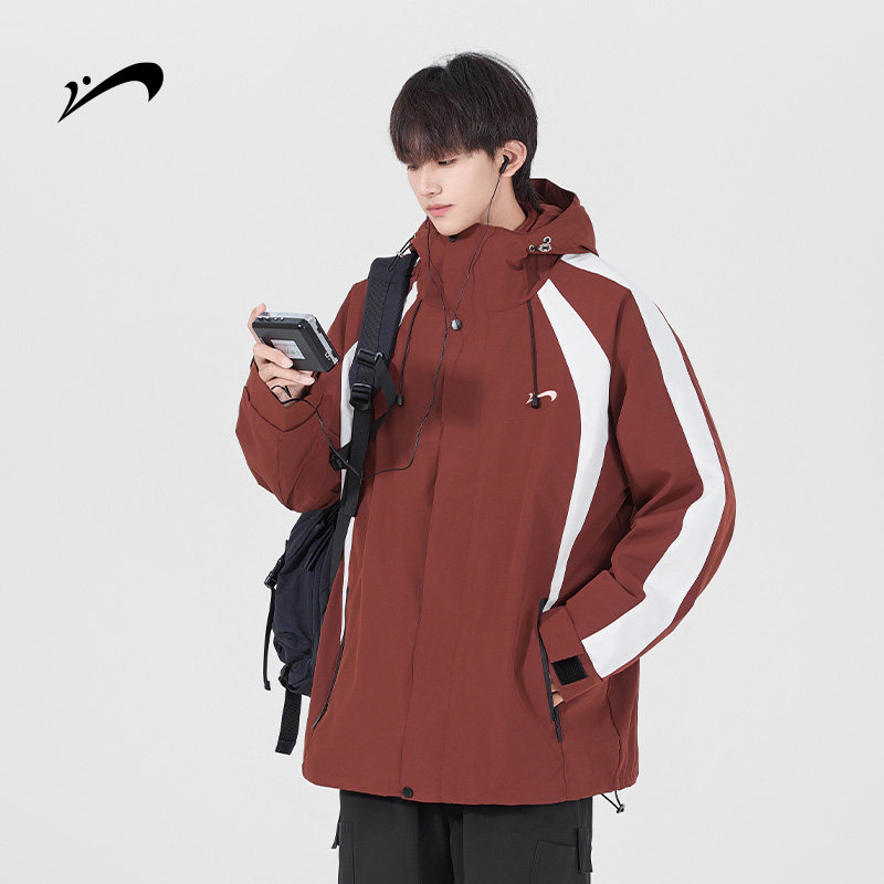 【秒杀清仓款】贵人鸟双面绒内胆三合一冲锋夹克可拆卸防泼水外套 87元