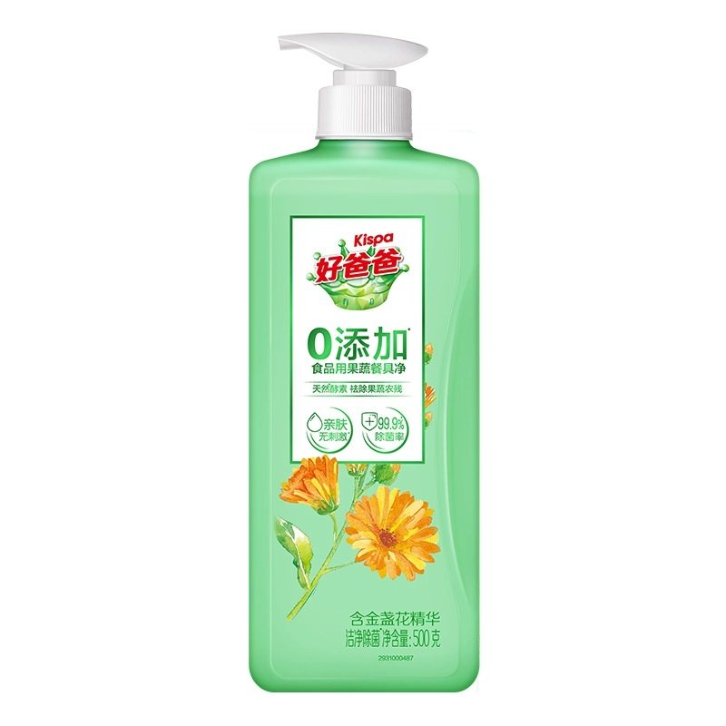 好爸爸洗洁精洗蔬菜水果去油洁净除菌瓶装家庭装餐具净顺手买500g 7.1元