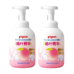 Pigeon贝亲儿童洗发水沐浴露桃叶精华婴儿洗发沐浴二合一