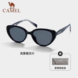 骆驼猫眼太阳眼镜女款防紫外线高级感男士开车户外夏遮阳防晒墨镜
