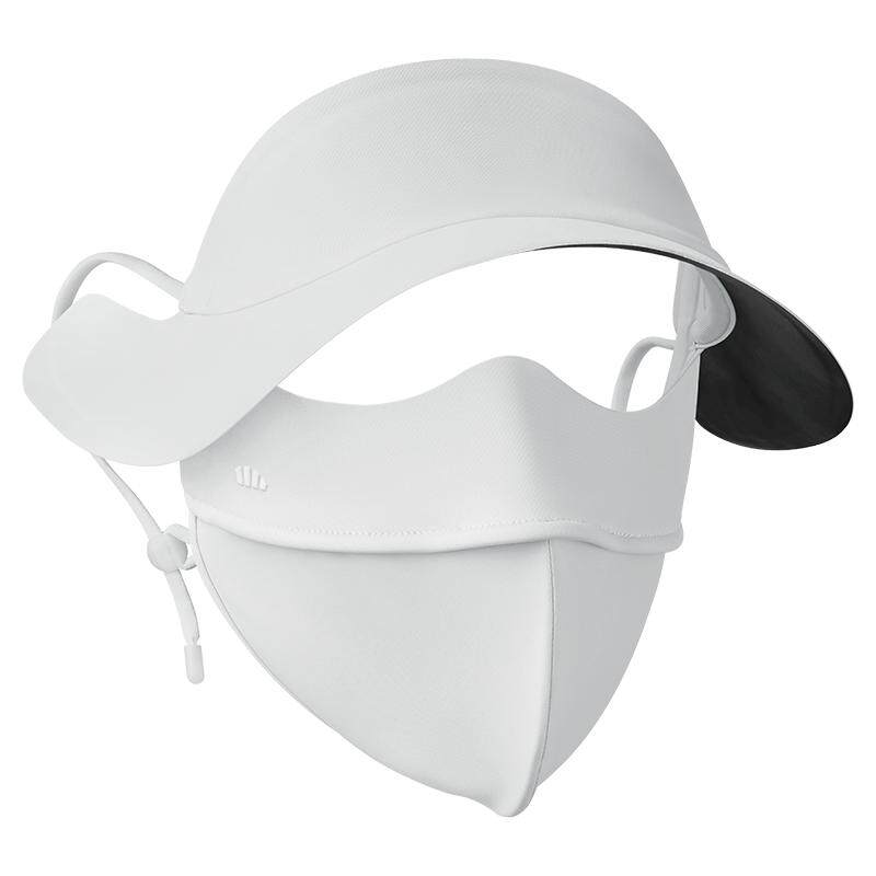 蕉下帽檐脸基尼冰丝骑行遮阳防晒帽口罩一体全脸防紫外线医美面罩 79元