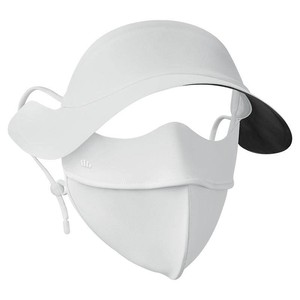 蕉下帽檐脸基尼冰丝骑行遮阳防晒帽口罩一体全脸防紫外线医美面罩