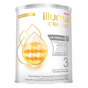 惠氏启赋敏适3段婴幼儿适度水解奶粉800g 港版原装进口12-36个月