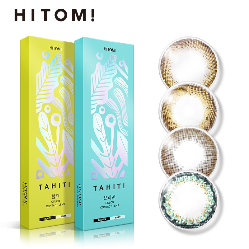 【日/月抛盲盒】HITOMI希多蜜美瞳日/月抛彩色隐形近视眼镜 7.9元