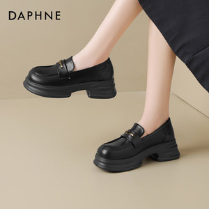 达芙妮时尚单鞋新款春秋时尚百搭休闲鞋女乐福单鞋玛丽珍鞋工作鞋