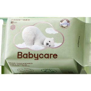 babycare小熊巾加厚新生婴儿专用绵柔巾一次性宝宝洗脸巾非棉柔巾