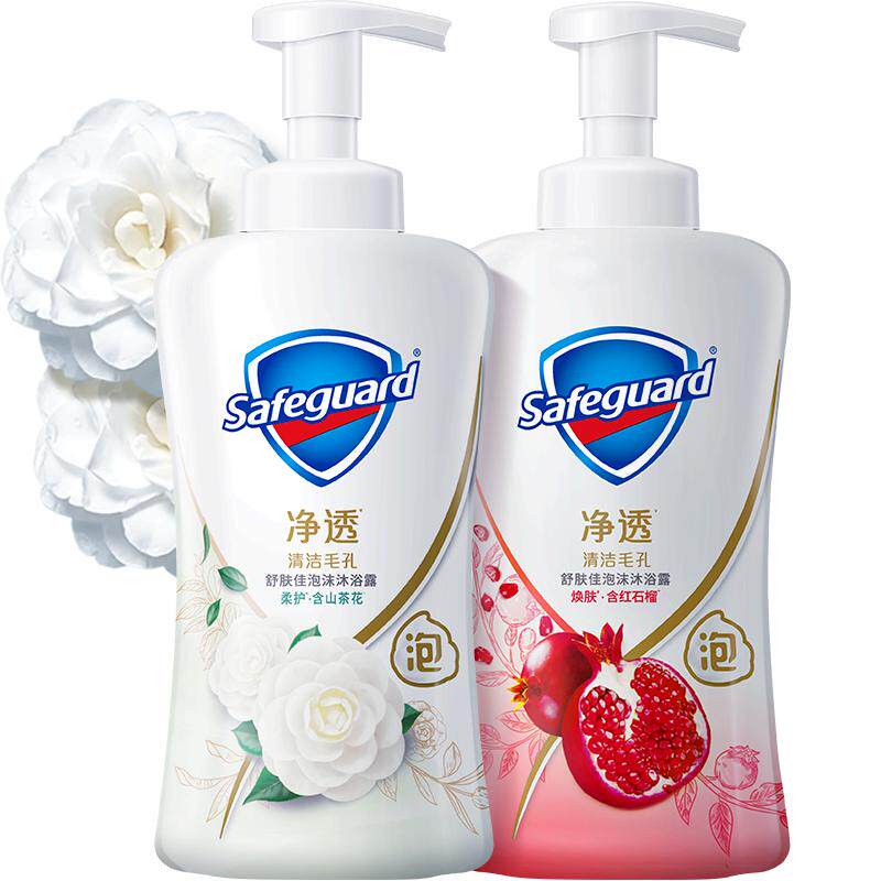 舒肤佳红石榴果酸沐浴露持久留香山茶花泡沫乳液男女士家庭装正品 34.9元