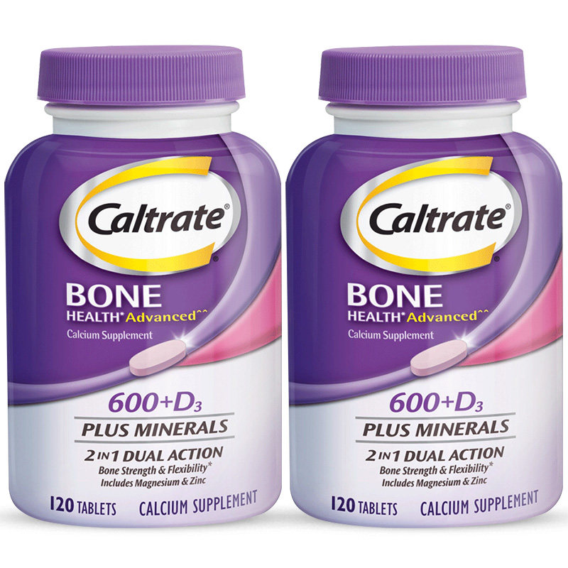 钙尔奇进口中老年钙片维生素d3钙镁锌韧骨紫钙120粒*2旗舰店正品 153.6元