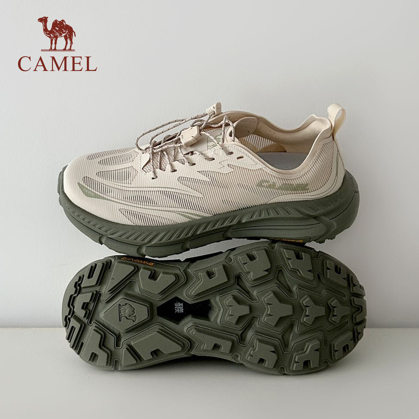 迪丽热巴同款骆驼碳H1000运动鞋男女款户外休闲厚底透气跑步鞋女 279元