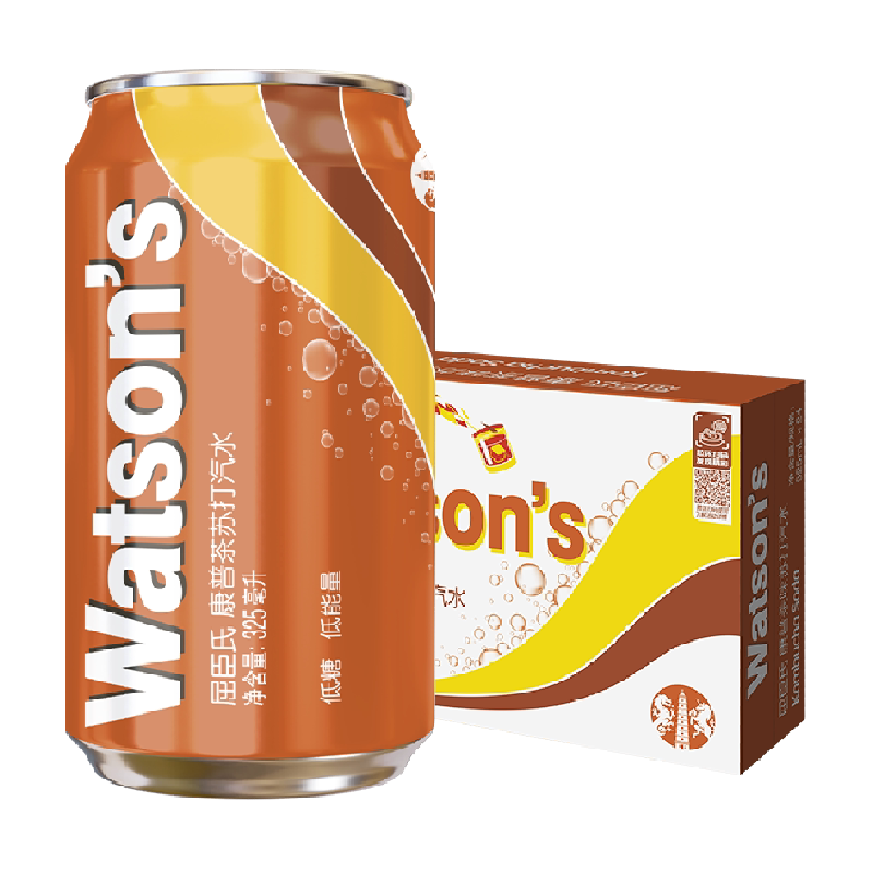 【专享】屈臣氏康普茶苏打汽水气泡水低糖碳酸饮料调饮调酒 74.63元