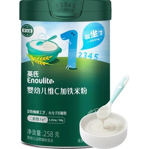 英氏米粉婴儿维C加铁米粉米糊宝宝营养辅食高铁米粉原味罐装