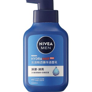 【下拉享优惠】妮维雅男士水活畅透精华洁面洗面奶锁水保湿150g*2