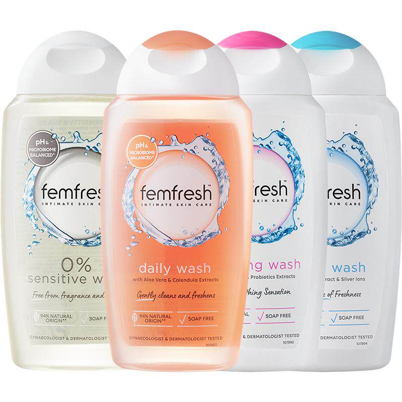 下拉详情领优惠Femfresh芳芯英国进口私处日常清洁私部清洗护理液 22.78元