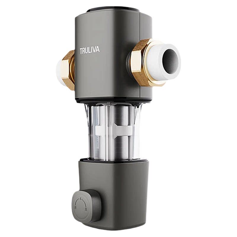 沁园前置过滤器10T大流量家用全屋自来水净水器一键冲洗防冻防爆