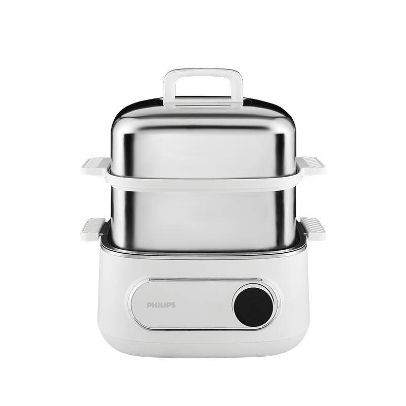飞利浦电蒸锅多功能家用2026新款可定时三层炖蒸煮一体多层不锈钢