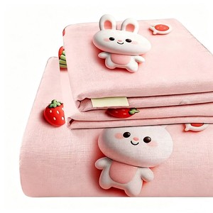 奥若拉新款5D老粗布床单单件加厚原棉枕套棉麻三件套单人四季通用