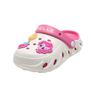 百丽童鞋26夏季新品小马宝莉联名女童卡通可爱包头凉鞋儿童洞洞鞋