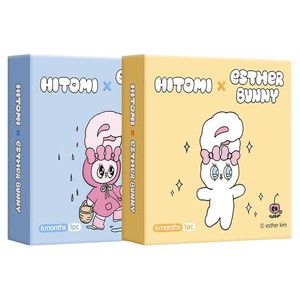 HITOMI希多蜜美瞳半年抛自然混血大小直径隐形近视眼镜1片装