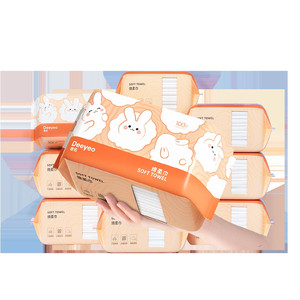 德佑洗脸巾绵柔巾一次性婴儿专用干湿两用擦脸巾非棉柔巾新生宝宝