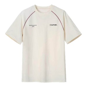 骆驼速干T神运动t恤速干短袖男款夏季抗菌冰感撞色吸湿哈苏线上衣