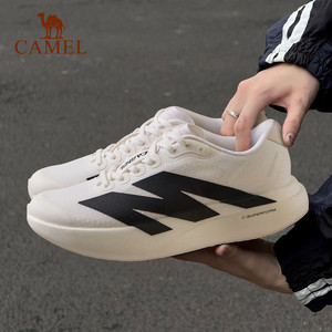 骆驼碳5K户外厚底碳板慢跑鞋女网面透气缓震跑鞋轻量休闲运动鞋