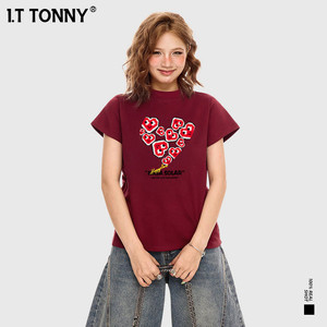 潮牌I.T TONNY官方正品港风爆款印花T恤情侣短袖设计感短袖上衣M