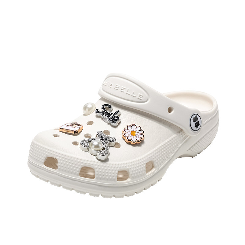 百丽童鞋女童洞洞鞋儿童凉拖鞋夏季新款小女孩软底沙滩鞋宝宝凉鞋 89元