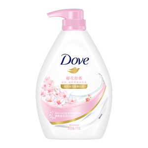【下拉享优惠】多芬樱花甜香沐浴露1000g