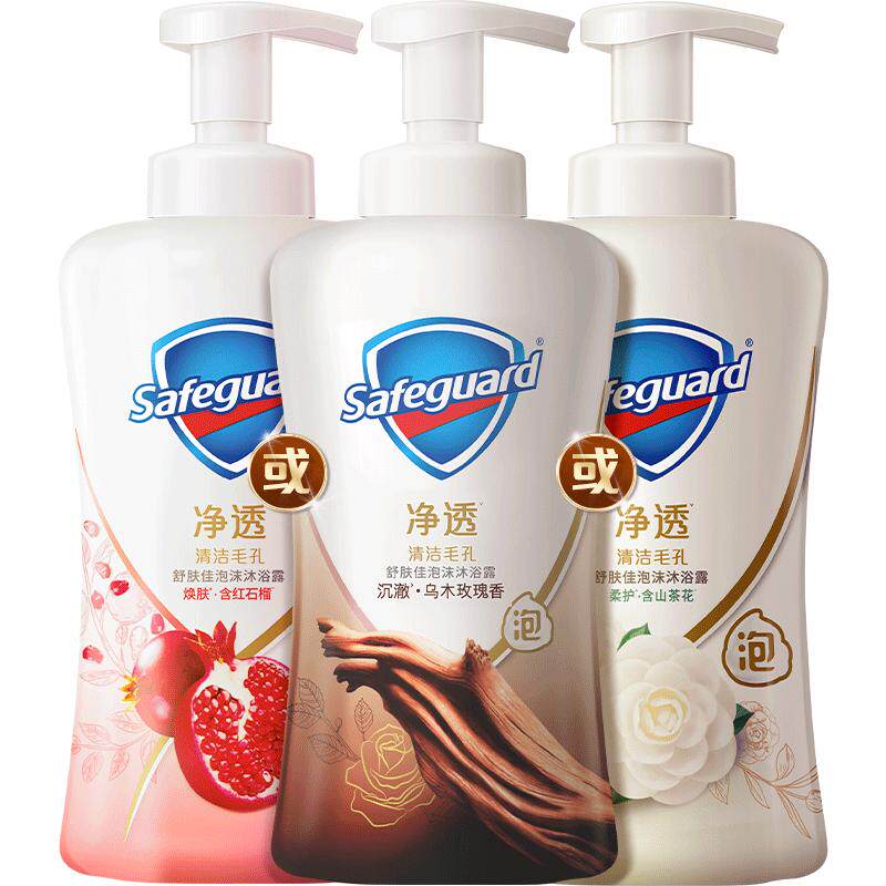 【下拉享淘金币优惠】舒肤佳红石榴乌木玫瑰泡泡沫沐浴露留香乳液 39.9元